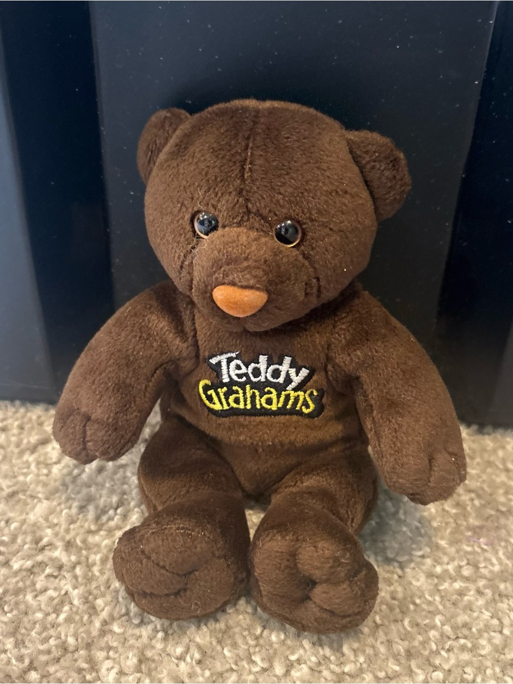 Vintage Teddy grahams bear plush bean bag